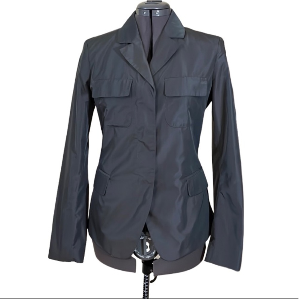 Mexx Grey Satin-like Blazer Size 40